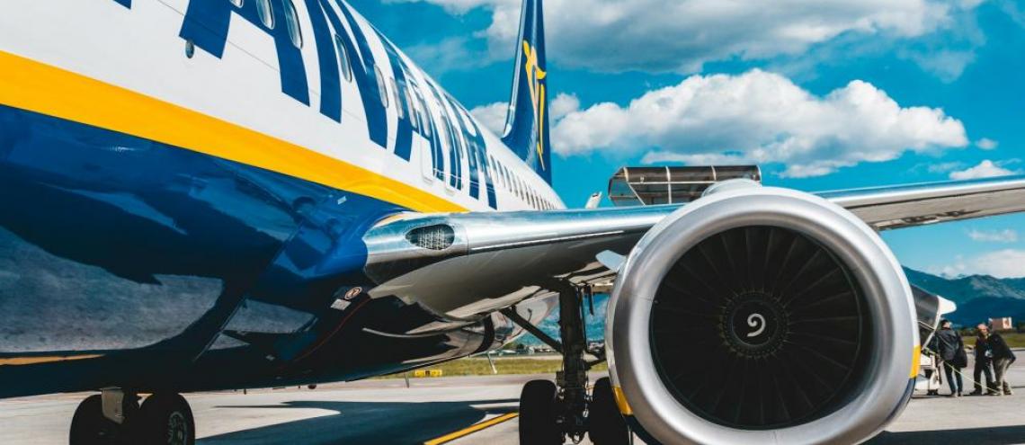 Ryanair vliegtuigmaatschappij